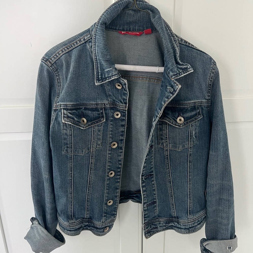 X2 express jean jacket size small